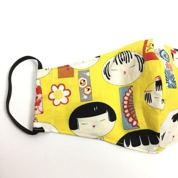 2/$15 - Yui Kokeshi Mask, Yellow Face Mask Japanese, Filti Filter - Picture 6 of 14